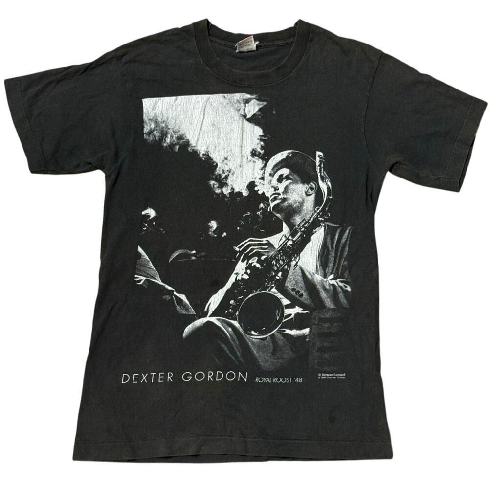 Vintage 90s Dexter Gordon Royal Roost Jazz Musician 1990 Single Stitch Shirt M